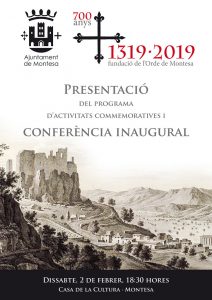 Cartell presentació actes 700 aniversari + conferència