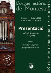 0. Presentació Cicle orgue 2022