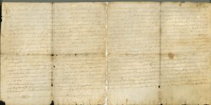 Pergamí original de la carta pobla de Montesa i Vallada. 16.10.1289
