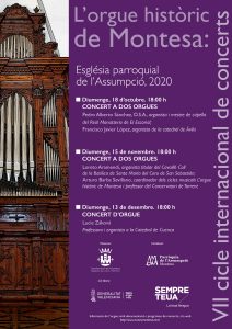 VII Cicle d'orgue, Montesa, 2020